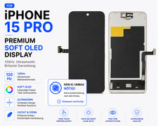 iPhone 15 Pro Display Soft OLED 120Hz Touchscreen Ohne Fehlermeldung