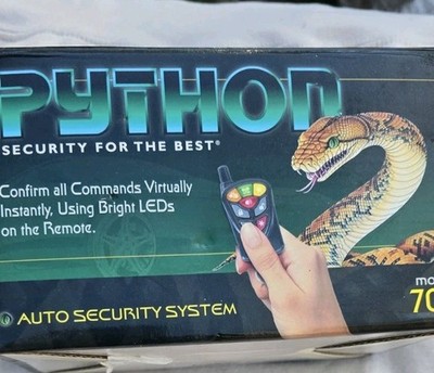  PYTHON Auto Security System 700 Model With Box