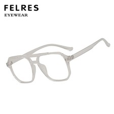 Lunettes de vue homme femme carrées bleues bloquant la lumière transparentes montures rétro