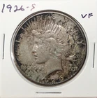 1926 S US Peace Silver Dollar $1 VF Very Fine