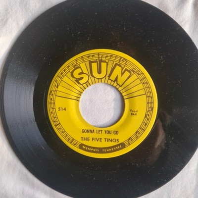 The Five Tinos   Gonna Let You Go / Mambo Baby 7'', 45 RPM Unreleased Recordings