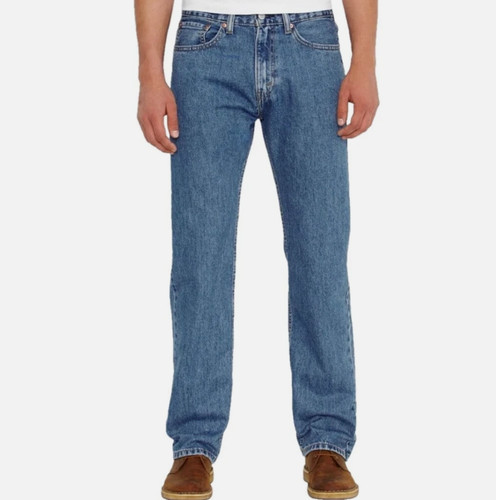 Levi’s 505 Men's Jeans Size 36 x 30 Straight Leg Zip Fly Medium Wash Stretch