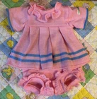 Vintage Jesmar Cabbage Patch Kids Knit Sweater Dress Set Bubble Gum Pink