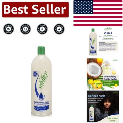 Vitamin E-Enriched Curl Moisturizer & Activator   25.36 fl oz for Frizz Control