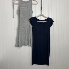 Uniqlo & Delia+Cleo Grey & Navy BlueShift & Swingy Mini Dress Size XS
