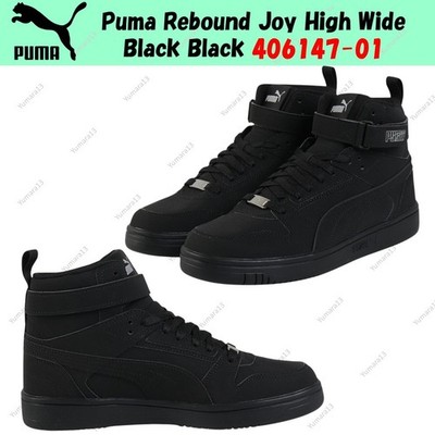 Puma Rebound Joy High Wide Black Black 406147-01 Men's Size