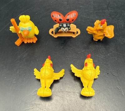 Kinder Joy Easter Toys Lot Of 5 From 2023-2025 ~ Ladybug, Chickens, Chicks
