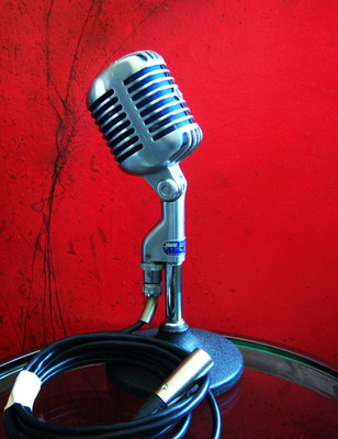 Vintage 1956 Shure 55S dynamic cardioid microphone w cable Elvis