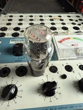 Sylvania JAN-CHS 6B4G 7-52 Black Ribbed Plate Tested on B&K 707