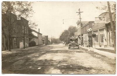 Ford Sales & Service Station Dealership Unidentified Town RPPC Real Photo1920's