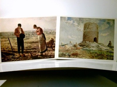 Kunst. 2 x Ansichtskarte / Künstlerkarte farbig von J. P. Millet, ungel.  554932