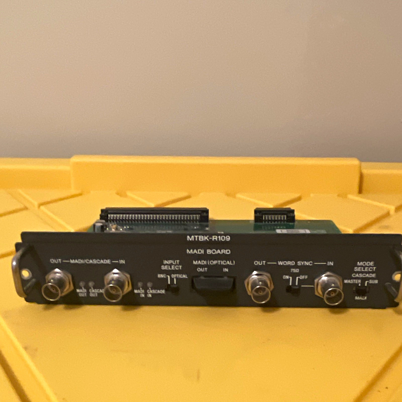 MADI MTBK-R109 Main Board Module Word Sync Cascade BNC Optical Pro Audio