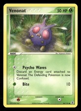 Pokemon TCG Venonat Grass Common EX FireRed & LeafGreen 84/112 HP