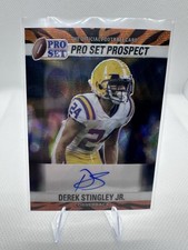 Leaf 2022 Pro Set Metal Derek Stingley Jr. #PA-DS1 Autographed 1/1 Signed Proof