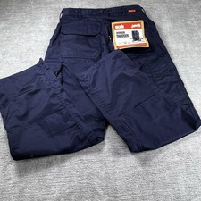 Scruffs Worker Trousers 30W 31L Navy Blue Work Pants Cargo Heavy Duty Workwear