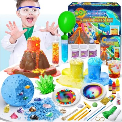Wissenschafts-Experimentierset, 50+ Experimente, Chemie Vulkan Edelstein magisch