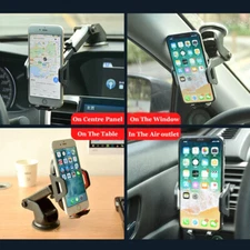 360 Universal Mount Holder Car Stand Windshield For Mobile Cell Phone 