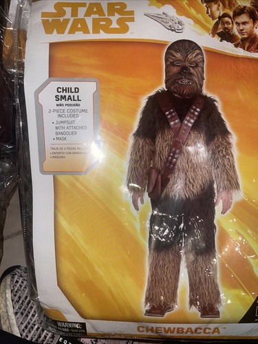 New Disney Star Wars Chewbacca fuzzy costume child Small Jumpsuit 4-6