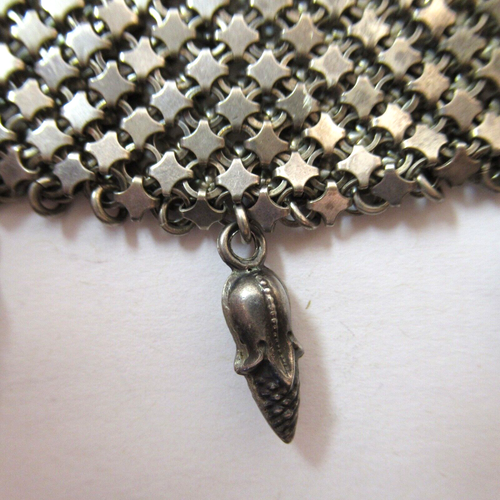 Antique Sterling Silver Purse with Engraved Frame with Cherubs Horns Hallmarked - Picture 7 of 14