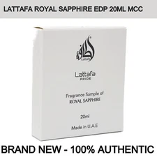New in Box: Lattafa Perfumes Royal Sapphire Unisex Eau de Parfum 20ml
