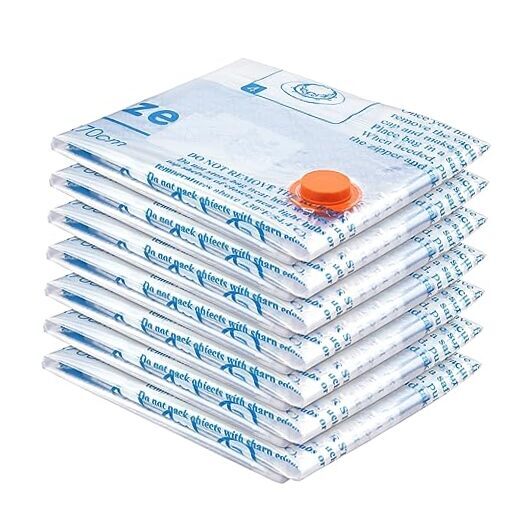 Vacuum Storage Bags Space Saver Sealer Bags, Airtight Compression Bags 7 Jumbo