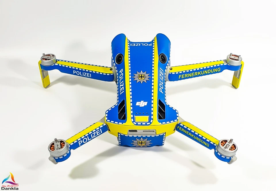 DJI MINI 4 PRO - SKIN - DESIGN: POLIZEI* + 10x Akku- sowie DJI RC2 + RC-N2 Folie - Bild 3 von 4