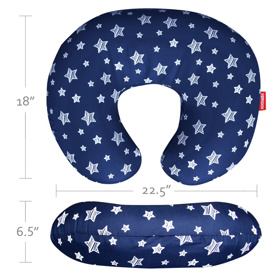 Nursing Pillow Cover for Breastfeeding & Bottle Feeding Snug Fits Boppy Pillow - Image 4 of 4