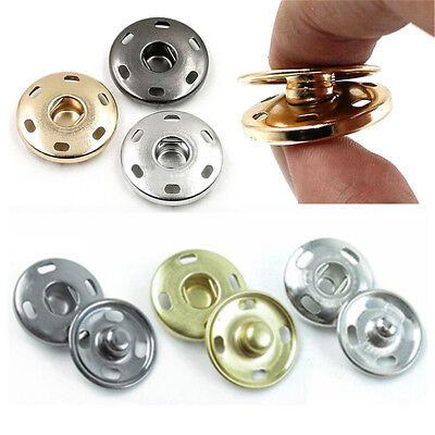 Wholesale Metal Snap Fasteners Popper Press Stud Buttons DIY for Clothes 10-20mm 
