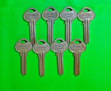 CORBIN RUSSWIN ORIGINAL KEY BLANKS   N28  6 PIN,  LOT OF (8),  LOCKSMITH