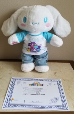 Build A Bear Sanrio Cinnamoroll Plush With T-Shirt & Jeans Bundle