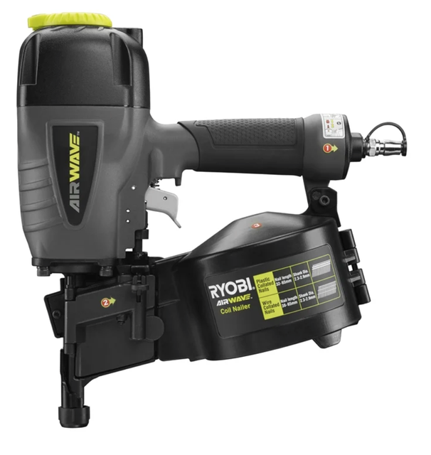 Ryobi Airwave Coil Nailer Ra-nc1565-k 