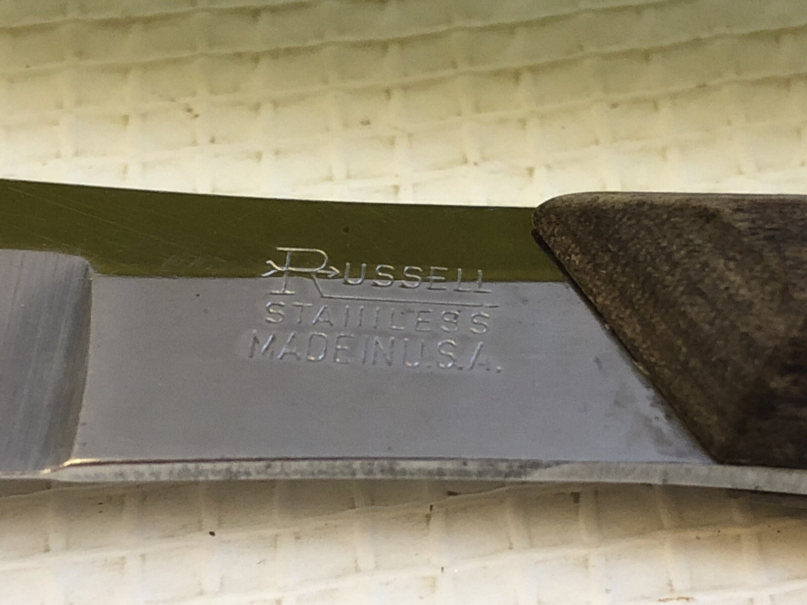 Dexter Russell Steak Knife Partial Serrated 3.5” Wood Handle Half Tang