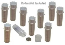 Dime Square Coin Tubes by Guardhouse, 17.9mm, 10 pack