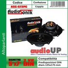 COPPIA COASSIALI 120 WATT 2 VIE DIAMETRO 125x175 MM. ALTOPARLANTI AUTO CAR AUDIO