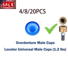US 4/8/20Pcs Dental Overdenture Retention Implant Caps 1.2Lbs Blue fits Locator