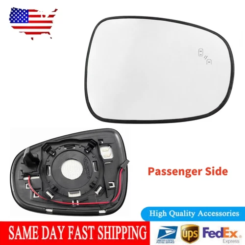 New Passenger Side Mirror Glass Heated W/Blind Spot For LEXUS ES GS IS LS RC