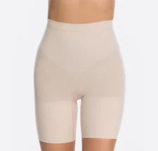 SPANX Medium Power Series Thigh Power Control Short Nude Size 1XL 01355