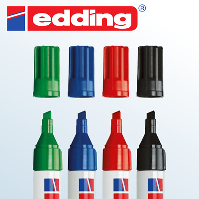 Edding 3300 Permanent Marker schwarz blau grün rot Stift wasserfest 2 Stück