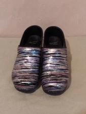 Dansko Pro Professional Clog Size 38 / Women's 7.5-8 Slip On Prism Metallic