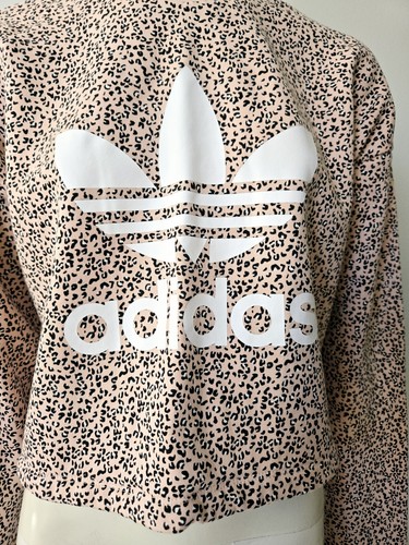 Adidas HER Studio London Sweatshirt Cropped Jacket Top Women's Size M Pink - Picture 5 of 9