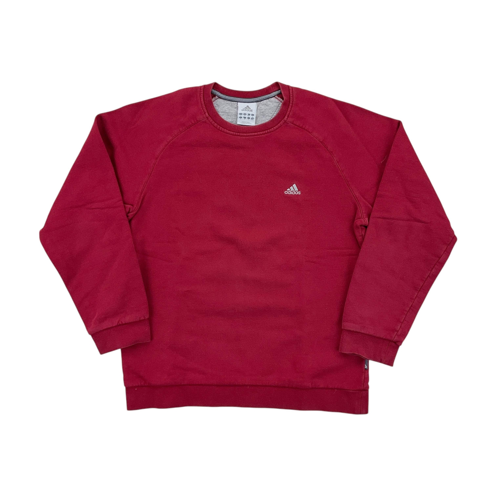 Adidas Basic 2000s Pullover Red Sweatshirt - Medi… - image 1