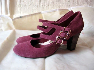 Escarpin en cuir daim «Mellow Yellow» T : 37 - Photo 1/4