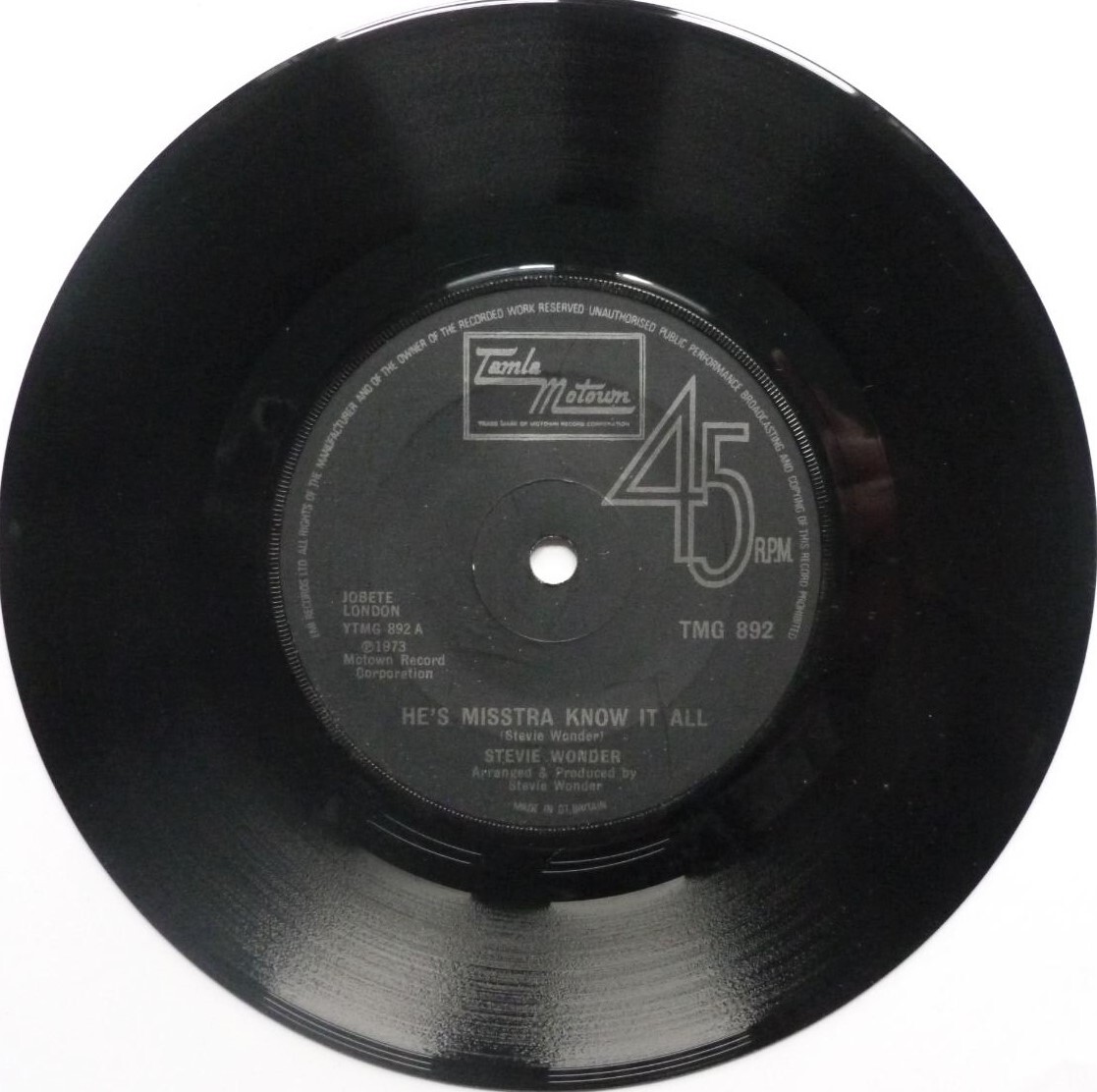 Stevie Wonder He's Mistra Know It All 7