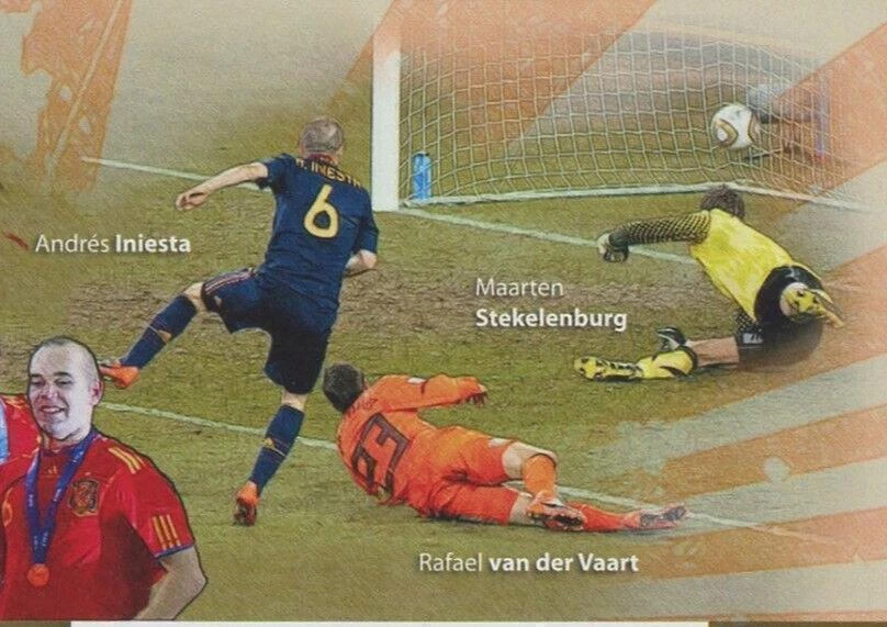 Hoja de recuerdo deportivo Mundial Fútbol "La Roja" España Fútbol 2010 Foto 4 de 4