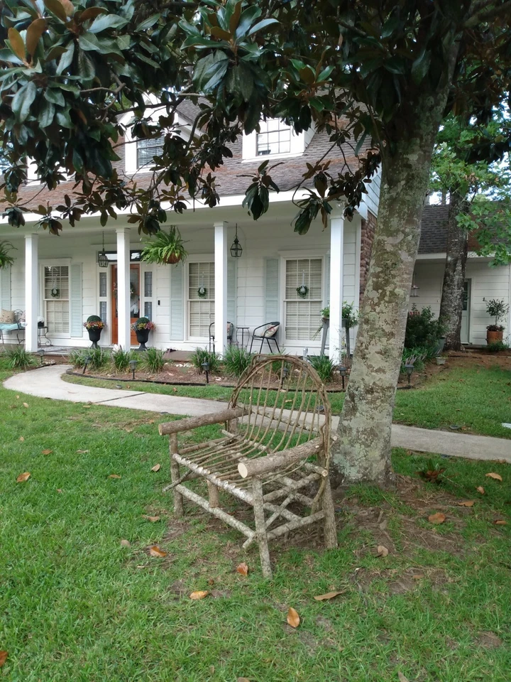 silla rústica Foto 3 de 4