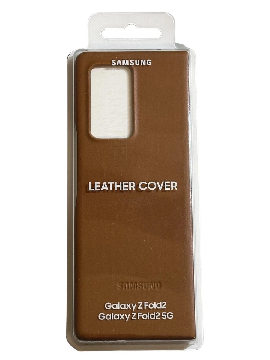 Original Genuine Samsung Galaxy Z Fold Leather Flip Cover Case