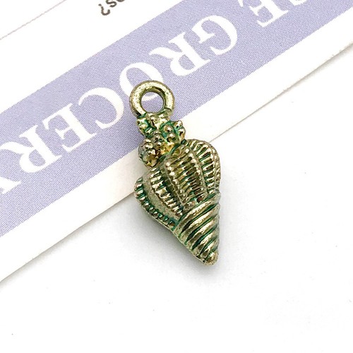 10pcs Conch Shell Starfish Fishtail Charms Pendants for Jewelry Making DIY - Picture 7 of 32