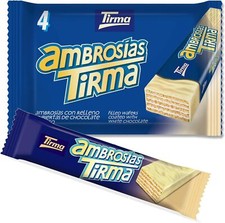 Tirma White Chocolate Ambrosias | White Chocolate Wafers | Cream Filled Wafers 