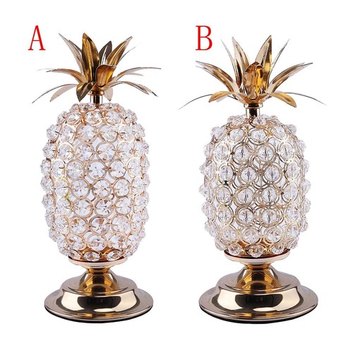 Nordic Crystal Fruit Statue Sculpture Ornaments for Office Living Room