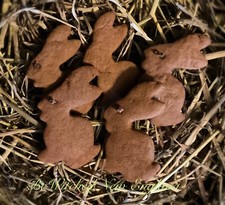 5 Sm. REAL Primitive Gingerbread Easter Bunny...